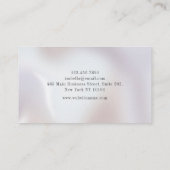 Carte De Visite Minimalist Elegant Pearl  (Dos)