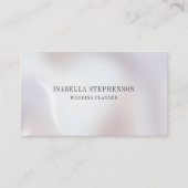 Carte De Visite Minimalist Elegant Pearl  (Devant)