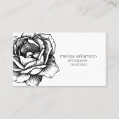 Carte De Visite Minimalist Floral (Devant)