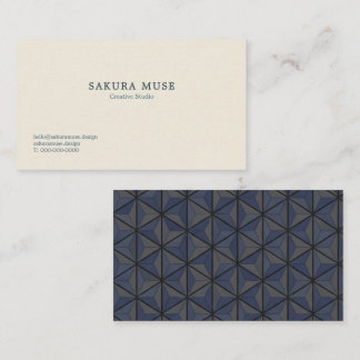 Carte De Visite Minimalist Geometric Japanese Business Card