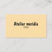 Carte De Visite Minimalist Gold  with QR Code (Devant)