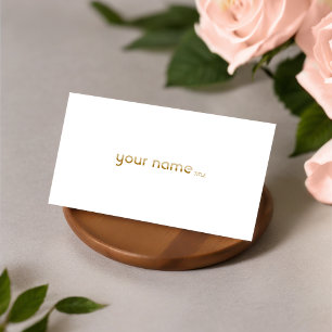 Carte De Visite Minimalist Golden 2