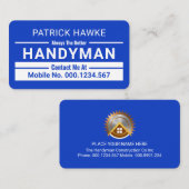 Carte De Visite Minimalist Handyman Border Lines (Devant / Derrière)