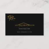 Carte De Visite Minimalist Home Building Construction Luxe Busines (Devant)