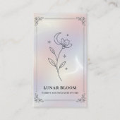 Carte De Visite Minimalist Iridescent Business Card with QR Code  (Devant)