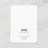 Carte De Visite Minimalist Logo Earring Display Card (Dos)