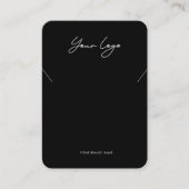 Carte De Visite Minimalist Logo Necklace Display Card (Devant)