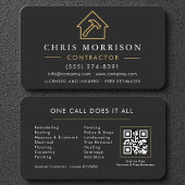 Carte De Visite Minimalist Modern Construction Company Branding