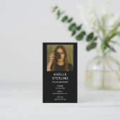 Carte De Visite Minimalist Modern Photographer Photo (Debout devant)