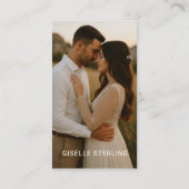 Carte De Visite Minimalist Modern Photographer Photo (Dos)