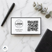 Carte De Visite Minimalist QR Code Professional Design