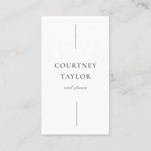 Carte De Visite Minimalist simple professional with QR code (Devant)