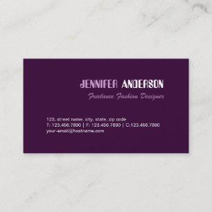 Carte De Visite Minimaliste