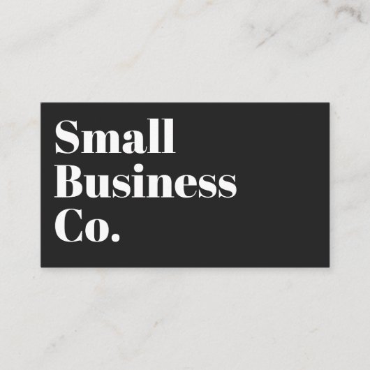 Carte de visite minimaliste (Devant)