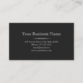 Carte de visite minimaliste (Dos)