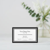 Carte de visite minimaliste (Debout devant)