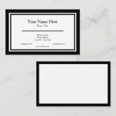 Carte de visite minimaliste (Devant / Derrière)