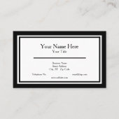 Carte de visite minimaliste (Devant)