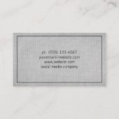 Carte De Visite Minimaliste (Dos)