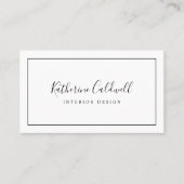 Carte de visite minimaliste (Devant)