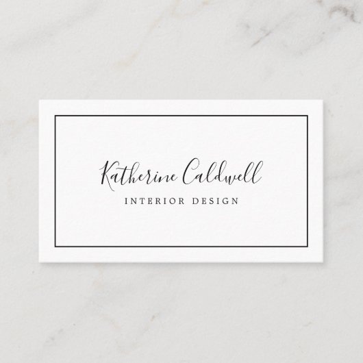 Carte de visite minimaliste (Devant)