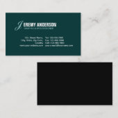 Carte De Visite Minimaliste (Devant / Derrière)