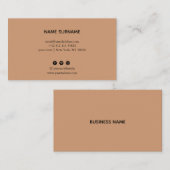 Carte de visite minimaliste (Devant / Derrière)