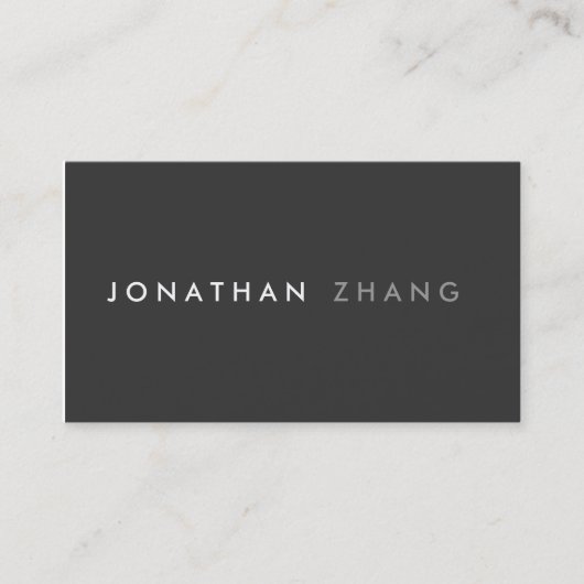 Carte de visite minimaliste (Devant)