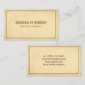 Carte De Visite Minimaliste (Devant / Derrière)