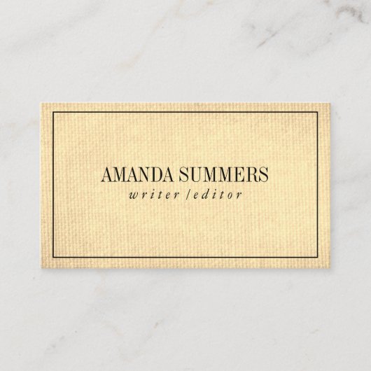 Carte De Visite Minimaliste (Devant)