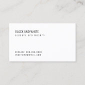 Carte De Visite minimaliste (Devant)