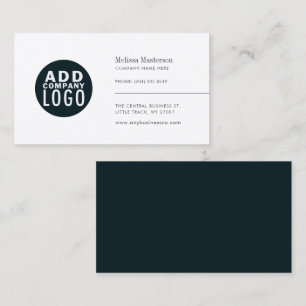 Carte De Visite Minimaliste Ajoutez votre logo professionnel