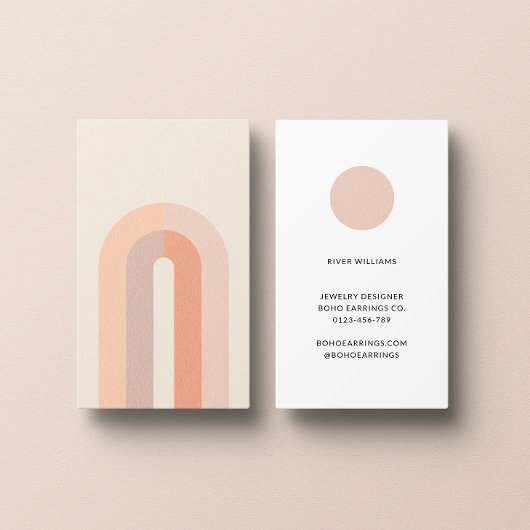Carte de visite minimaliste Boho Arch