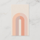 Carte de visite minimaliste Boho Arch (Devant)