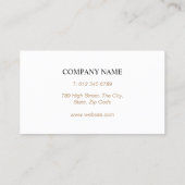 Carte De Visite Minimaliste Classique (Dos)