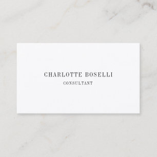 Carte De Visite Minimaliste classique Professionnel Premium Silk