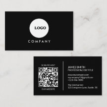 Carte de visite minimaliste | Code QR