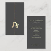 Carte de visite minimaliste coiffeur (Devant / Derrière)