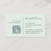 Carte de visite minimaliste côtier (Dos)