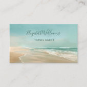 Carte de visite minimaliste côtier (Devant)