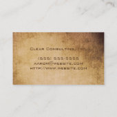 Carte de visite minimaliste créatif de (Dos)