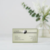 Carte de visite minimaliste d'acupuncture élément (Debout devant)