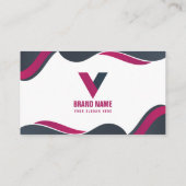 Carte De Visite Minimaliste d'aquarelle simple (Dos)