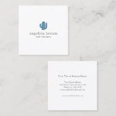 Carte de visite minimaliste de Cactus (Devant / Derrière)