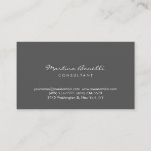 Carte de visite minimaliste de manuscrit de la