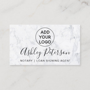 Carte De Visite Minimaliste de marbre de typographie de logo de