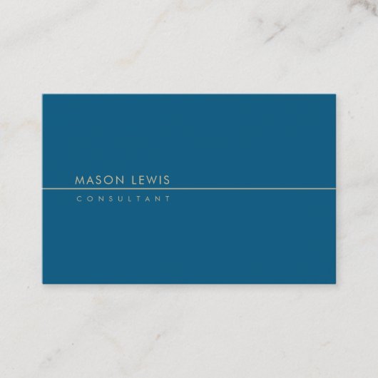 Carte de visite minimaliste de mer (Devant)