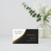 Carte de visite minimaliste de pasteur (Debout devant)