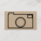 Carte de visite minimaliste de photographie (Devant)