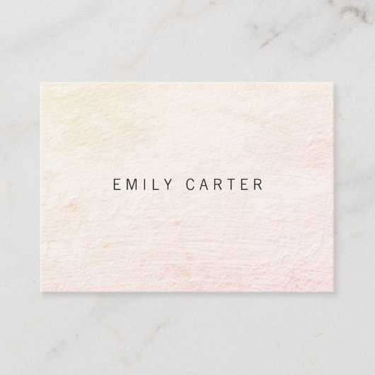 Carte De Visite Minimaliste détendu (Devant)